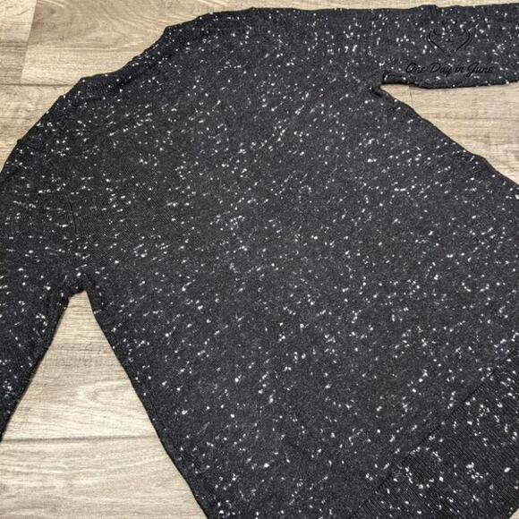 Loft Petites Speckled Lightweight Keyhole Sweater Size XXS - Picture 10 of 11